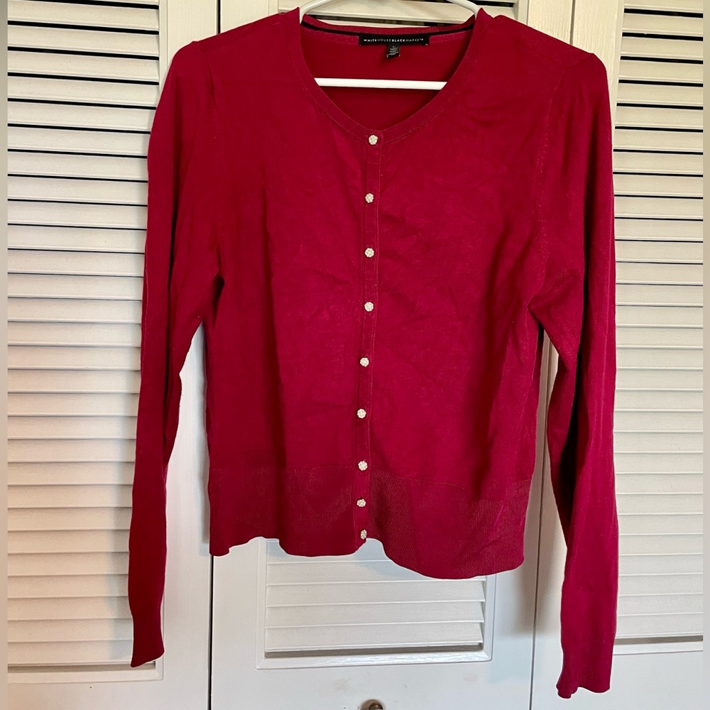 WHBM Button-Front Cardigan - Picture 6 of 6